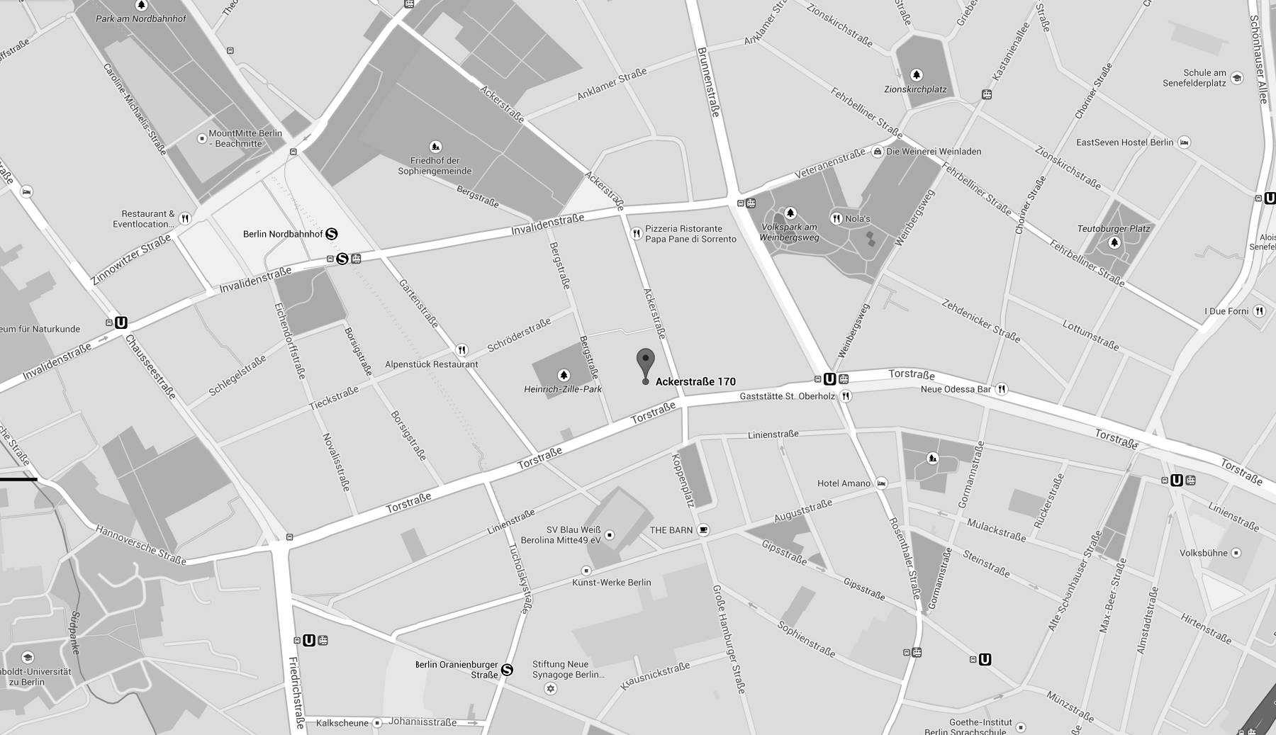 Acker Stadt Palast google maps